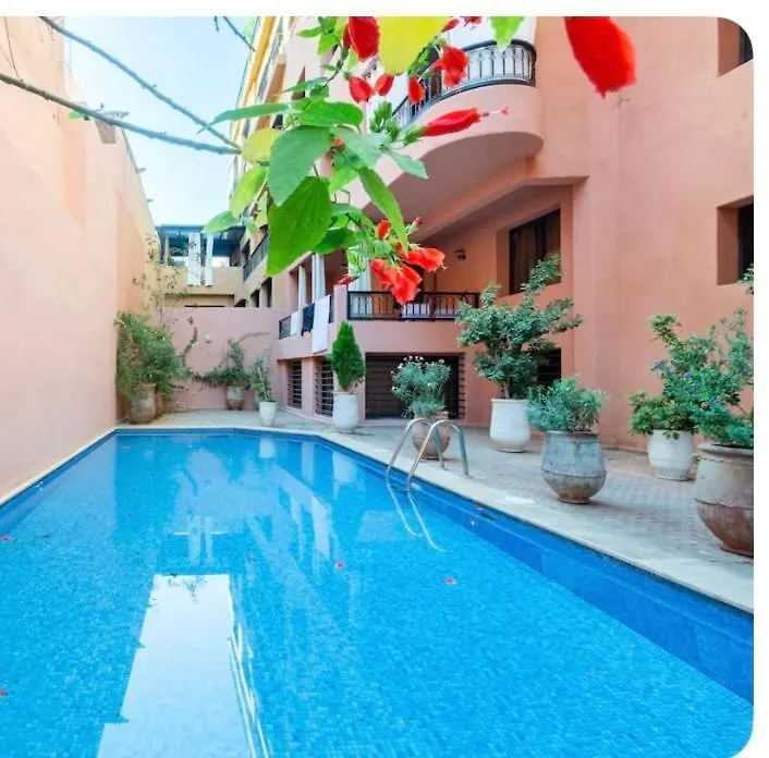Appart Cosy Centre-Ville Piscine Et Terrasse Marakéš